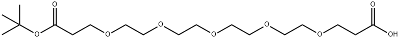 Acid-PEG5-t-butyl ester Structure