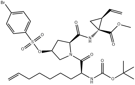 paritaprevir, 1309888-72-9, 结构式