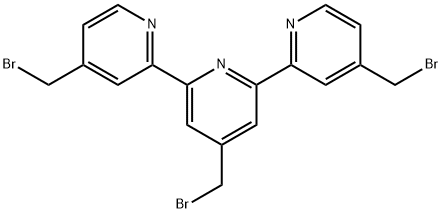 2,2':6',2''-Terpyridine, 4,4',4''-tris(bromomethyl)- Struktur