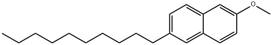 Naphthalene, 2-decyl-6-methoxy- Struktur