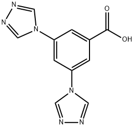Benzoic acid, 3,5-bis(4H-1,2,4-triazol-4-yl)- Structure