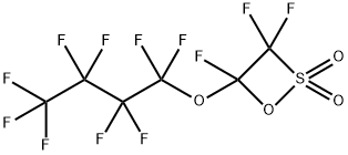 1,2-Oxathietane, 3,3,4-trifluoro-4-(1,1,2,2,3,3,4,4,4-nonafluorobutoxy)-, 2,2-dioxide Struktur