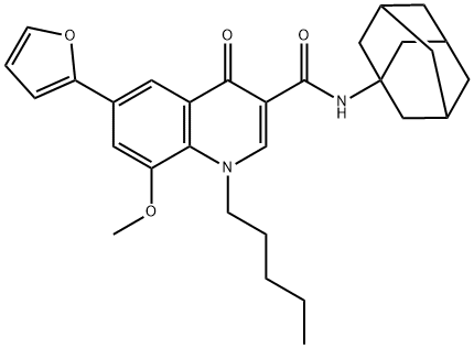 4-Quinolone-3-Carboxamide Furan CB2 Agonist, 1314230-75-5, 结构式