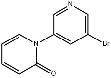 3-Bromo-5-(1H-pyridin-2-one)pyridine, 1314356-88-1, 结构式