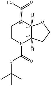 Racemic-(3aR,7S,7aR)-4-(tert-butoxycarbonyl)octahydrofuro[3,2-b]pyridine-7-carboxylic acid(WX110733)|Racemic-(3aR,7S,7aR)-4-(tert-butoxycarbonyl)octahydrofuro[3,2-b]pyridine-7-carboxylic acid(WX110733)