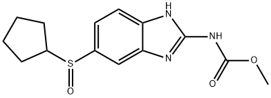 Cyclopentylalbendazole sulfoxide Structure