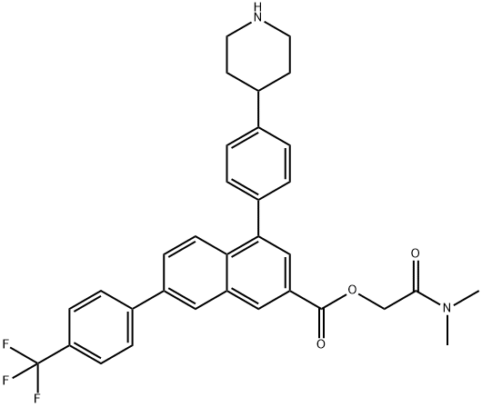 P2Y14 Antagonist Prodrug 7j hydrochloride Struktur