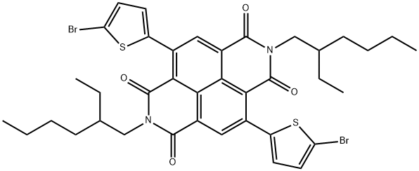 2,7-bis(2-ethylhexyl)-4,9-di(thiophen-2-yl)benzo[lmn][3,8]phenanthroline-1,3,6,8(2H,7H)-tetraone Structure