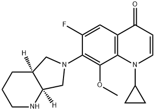Moxifloxacin Decarboxy Analog Structure