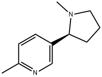 Pyridine, 2-methyl-5-[(2S)-1-methyl-2-pyrrolidinyl]- Structure