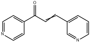 3-(3-吡啶基)-1-(4-吡啶基)-2-丙烯-1-酮, 13309-08-5, 结构式