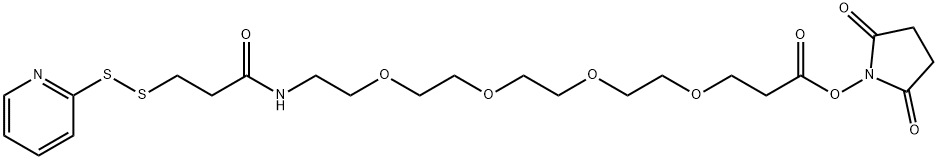 NHS-PEG4-SPDP 化学構造式