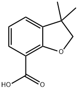 7-Benzofurancarboxylic acid, 2,3-dihydro-3,3-dimethyl- Struktur