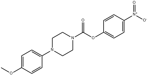 4-硝基苯基 4-(4-甲氧基苯基)哌嗪-1-甲酸酯,1338574-93-8,结构式