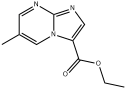 6-甲基咪唑[1,2-A]嘧啶-3-羧酸乙酯 结构式