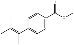 4-(1,2-Dimethyl-1-propen-1-yl)-benzoic Acid Methyl Ester Struktur