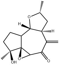 (3R,3As,3Bs,6As,8As,9Ar)-Octahydro-3-Hydroxy-3,8A-DiMethyl-6-Methylene-1H-Oxireno[8,8A]Azuleno[4,5-B]Furan-5(6H)-One Structure