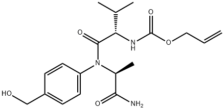 ALLOC-L-VAL-L-ALA-PABOH, 1343407-91-9, 结构式