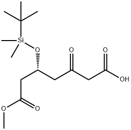Heptanedioic acid, 3-[[(1,1-dimethylethyl)dimethylsilyl]oxy]-5-oxo-, 1-methyl ester, (3R)-,1343494-44-9,结构式