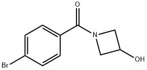 (4-溴苯基)(3-羟基氮杂环丁烷-1-基)甲酮 结构式