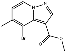 methyl 4-bromo-5-methylH-pyrazolo[1,5-a]pyridine-3-carboxylate,1345121-21-2,结构式