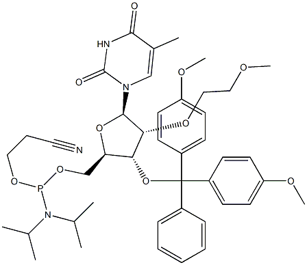Rev 2'-O-MOE-5MeU-5'-amidite Structure