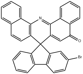 2-溴螺[芴-9,7'-二苯并吖啶]-5'-酮,1345890-46-1,结构式