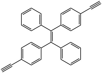 (E)-1,2-双(4-乙炔基苯基)-1,2-二苯基乙烯, 1346595-79-6, 结构式
