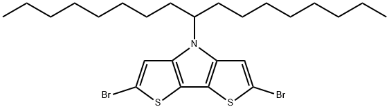 4H-Dithieno[3,2-b:2',3'-d]pyrrole, 2,6-dibromo-4-(1-octylnonyl)-,1346837-43-1,结构式