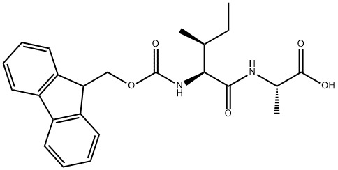 L-ALANINE, N-[(9H-FLUOREN-9-YLMETHOXY)CARBONYL]-L-ISOLEUCYL- 结构式