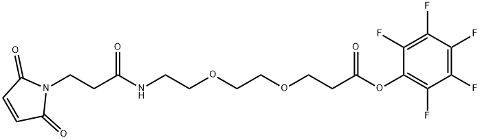 PERFLUOROPHENYL 3-(2-(2-(3-(2,5-DIOXO-2H-PYRROL-1(5H)-YL)PROPANAMIDO)ETHOXY)ETHOXY)PROPANOATE,1347750-81-5,结构式