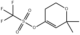 Methanesulfonic acid, 1,1,1-trifluoro-, 3,6-dihydro-6,6-dimethyl-2H-pyran-4-yl ester Structure