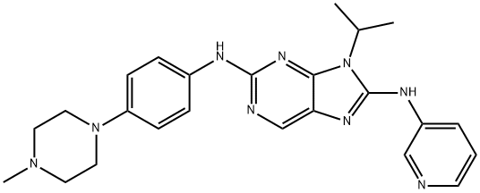 1350544-93-2 9-异丙基-N2-(4-(4-甲基哌嗪-1-基)苯基)-N8-(吡啶-3-基)-9H-嘌呤-2,8-二胺