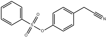 Benzeneacetonitrile, 4-[(phenylsulfonyl)oxy]- 化学構造式