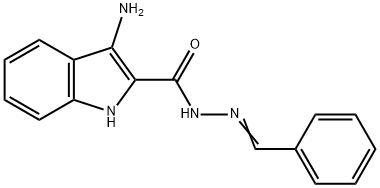 2-benzyliden-1-(3-aminoindol)-2-carbohydrazide Structure