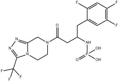 西他列汀N-磷酸盐杂质, 1351498-25-3, 结构式