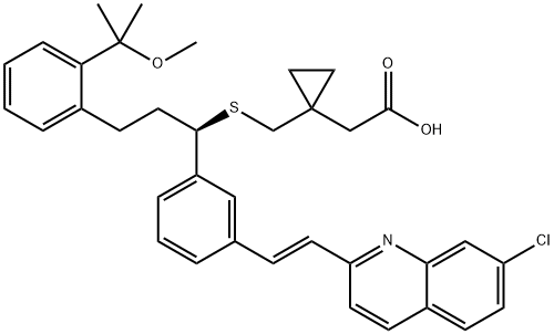 Montelukast Methyl Ether Structure