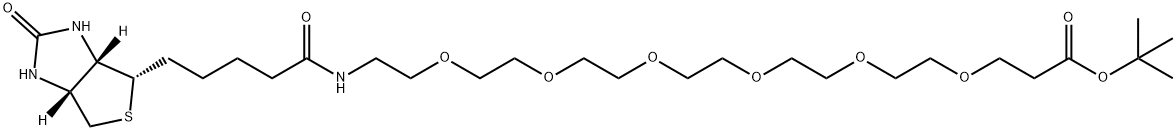 Biotin-PEG6-t-butyl ester Struktur