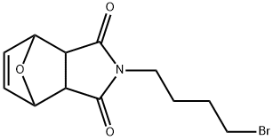 4,7-Epoxy-1H-isoindole-1,3(2H)-dione, 2-(4-bromobutyl)-3a,4,7,7a-tetrahydro- Struktur