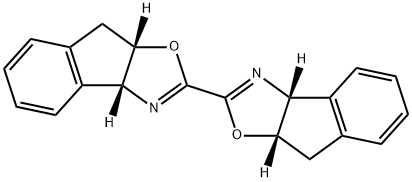 2,2'-Bi-8H-indeno[1,2-d]oxazole, 3'a,3a,8'a,8a-tetrahydro-, (3'aR,3aR,8'aS,8aS)- Struktur