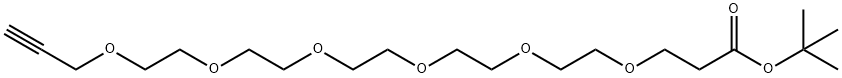 Propargyl-PEG6-t-butyl ester Structure