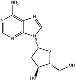Adenosine, 2'-deoxy-4'-thio- (9CI) Structure