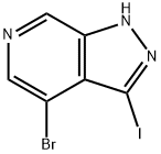 4-BROMO-3-IODO-1H-PYRAZOLO[3,4-C]PYRIDINE, 1357946-92-9, 结构式