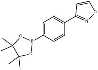 Isoxazole, 3-[4-(4,4,5,5-tetramethyl-1,3,2-dioxaborolan-2-yl)phenyl]- 结构式