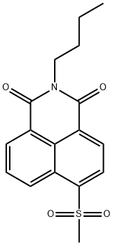 1H-Benz[de]isoquinoline-1,3(2H)-dione, 2-butyl-6-(methylsulfonyl)- Structure