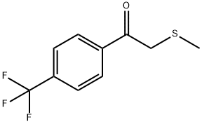 2-(甲基硫烷基)-1-[4-(三氟甲基)苯基]乙烷-1-酮, 136067-94-2, 结构式