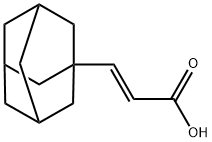 2-Propenoic acid, 3-tricyclo[3.3.1.13,7]dec-1-yl-, (E)- (9CI), 136258-27-0, 结构式