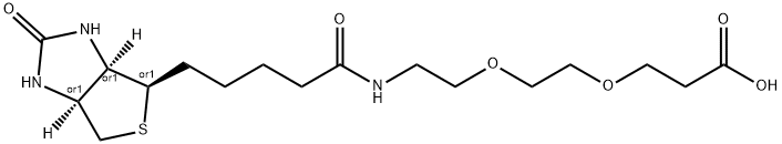 Biotin-PEG2-Acid Struktur