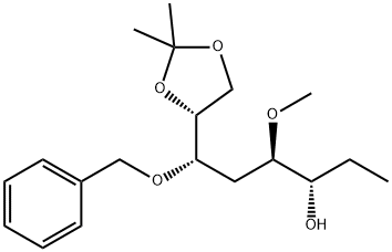 D-allo-Octitol, 1,2,5-trideoxy-4-O-methyl-7,8-O-(1-methylethylidene)-6-O-(phenylmethyl)- Struktur