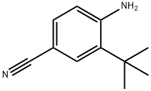 Benzonitrile, 4-amino-3-(1,1-dimethylethyl)- Structure